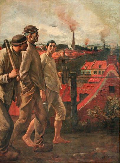 Return from the Mine, Constantin Meunier